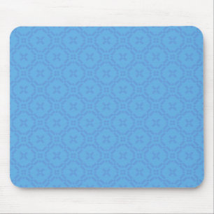 Mousepad: Welsh Tapestry Pattern, Bright Blue Mouse Pad