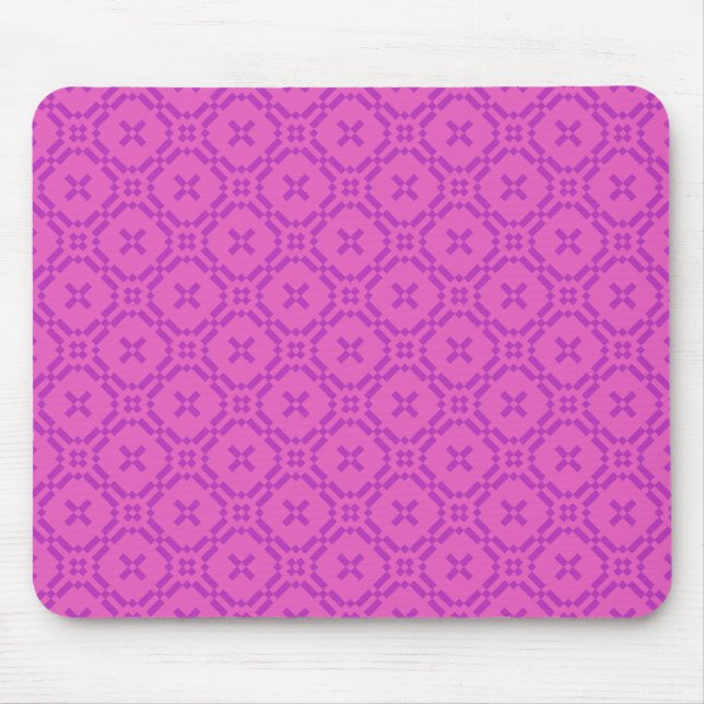 Mousepad: Welsh Tapestry Pattern, Pink Mouse Pad (Front)