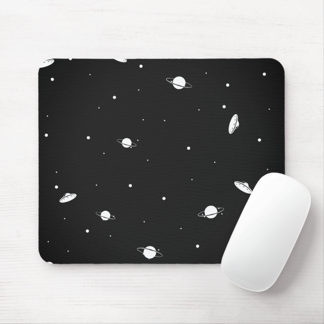 MousePad Wirh Space Pattern (With Mouse)