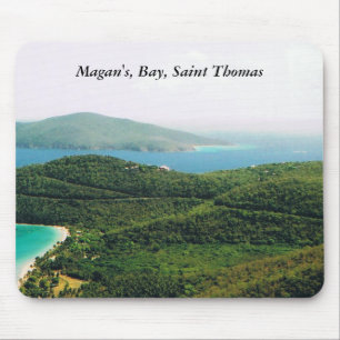 Mousepad with a Saint Thomas Island Scene
