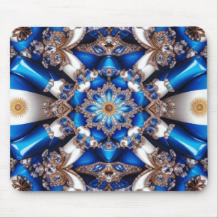 Mousepad with Argentinian Colours Design