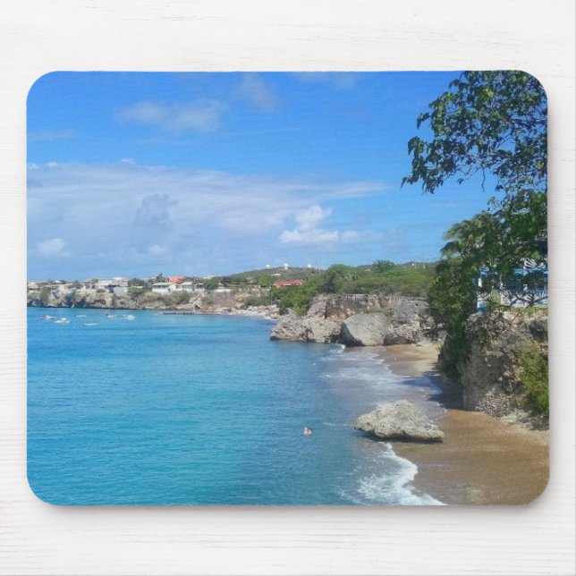 Mousepad with Beach View Westpoint Curacao (Front)