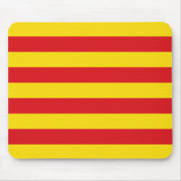 Mousepad with Flag of Catalonia