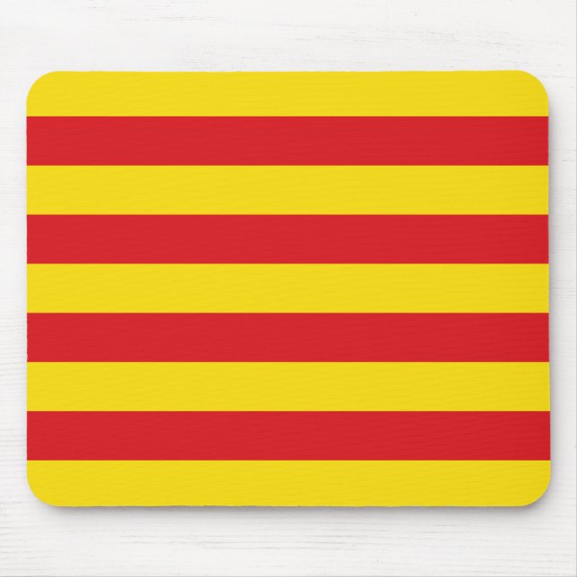 Mousepad with Flag of Catalonia (Front)