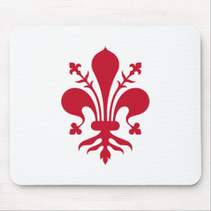 Mousepad with Flag of Florence, Tuscany