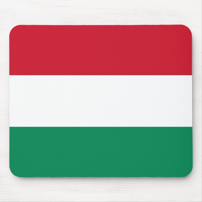 Mousepad with Flag of Hungary (Front)
