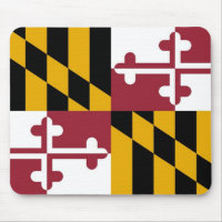 Mousepad with Flag of Maryland State - USA