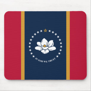 Mousepad with Flag of Mississippi State, USA