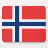 Mousepad with Flag of Norway