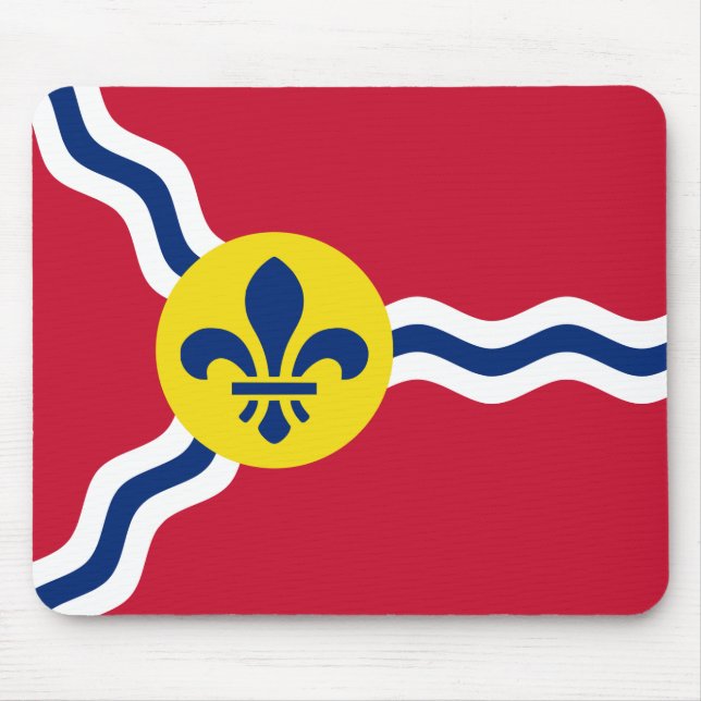 Mousepad with Flag of St. Louis, Missouri (Front)