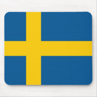 Mousepad with Flag of Sweden