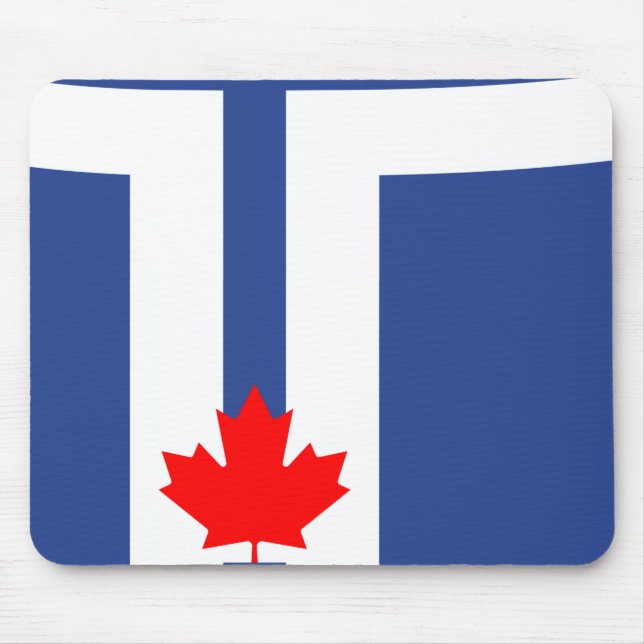 Mousepad with Flag of Toronto, Canada (Front)