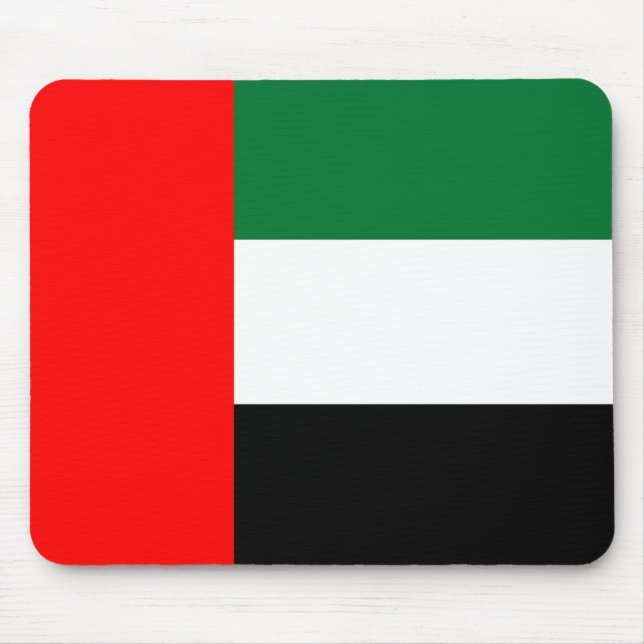 Mousepad with Flag of United Arab Emirates (Front)