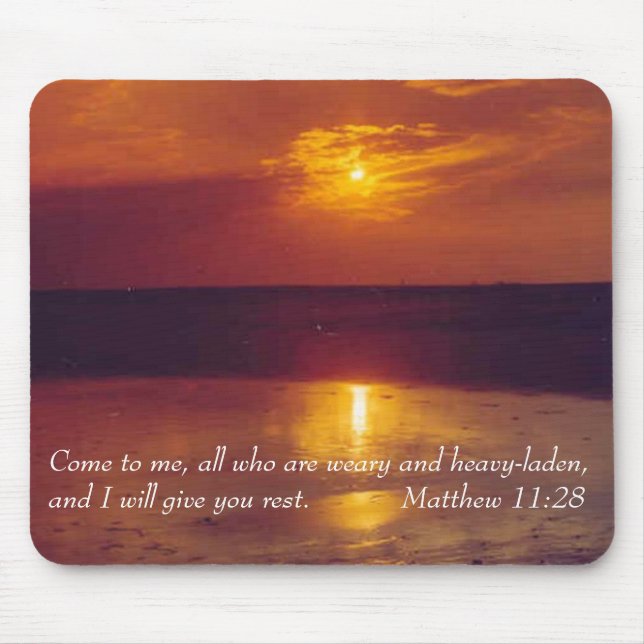 Mousepad with Inspirational verse (Front)