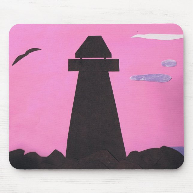 Mousepad with Lighthouse Design (Front)