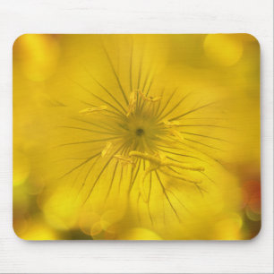 Mousepad Yellow Bokeh Flower