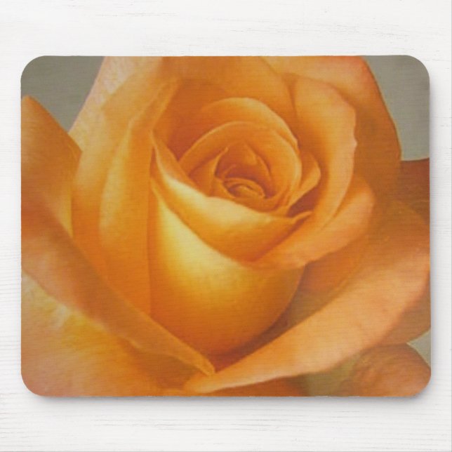 Mousepad Yellow Orange Rose Flower on Mouse Pad (Front)