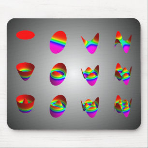 mousepad, Zernike table 3 x 4 Mouse Pad