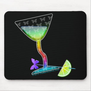MOUSEPADS - BUTTERFLY MARTINI