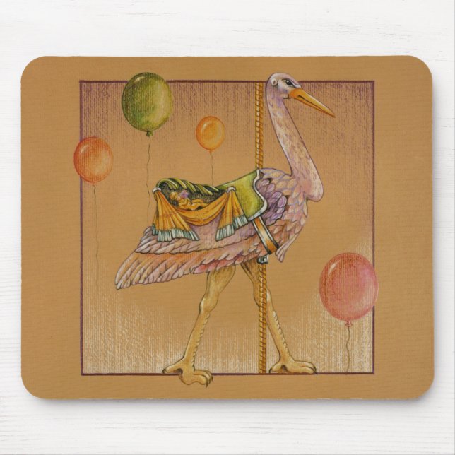 Mousepads - Carousel Stork (Front)