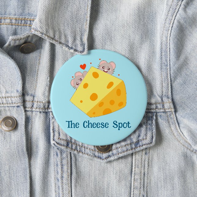 Mouses And Cheese  10 Cm Round Badge (In Situ)