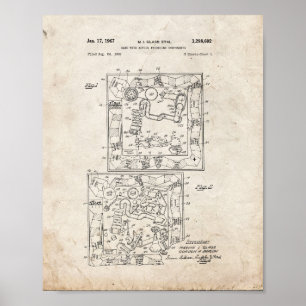 Mousetrap Board Game Patent - Old Look Poster