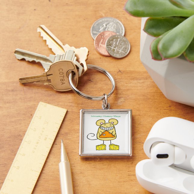 Mousey Cheesy Keys Open Doors Key Chain (Desk)