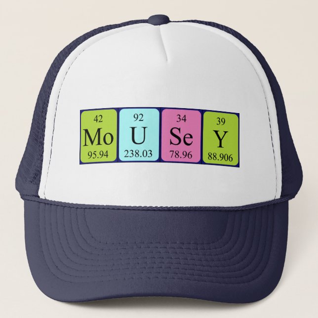 Mousey periodic table name hat (Front)