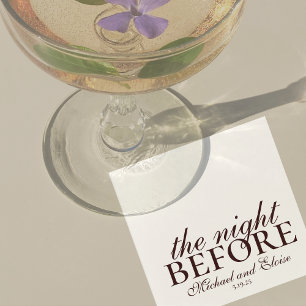 Mousse Brown The Night Before Wedding Rehearsal Napkin