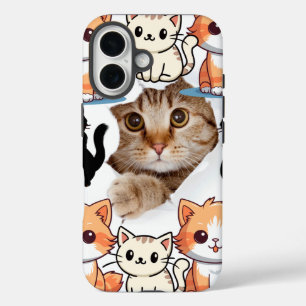 Mousse pad cat lovers iPhone 16 case