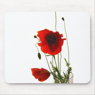 Mousse pad poppies mouse pad