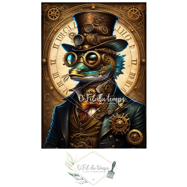 Mousseline Cute Fish Steampunk Hat Tissue paper (Creator Uploaded)