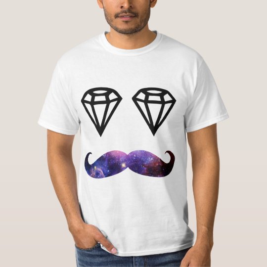 Moustache and diamonds T-Shirt