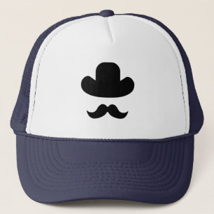 Moustache and hat