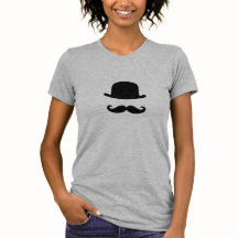 Moustache and Top Hat Cute Women's T-Shirt