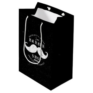 Moustache Barber Shop Barbershop Shopping Medium Gift Bag
