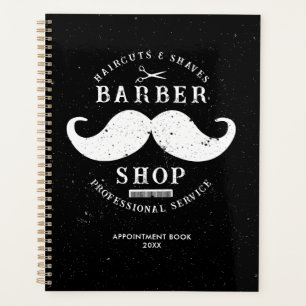 Moustache Barber Shop Hairstylist Appointment Planner