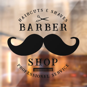Moustache Barber Shop Modern Hairstylist Barbersho