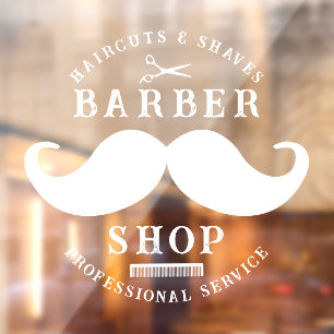 Moustache Barber Shop Modern Hairstylist Barbersho