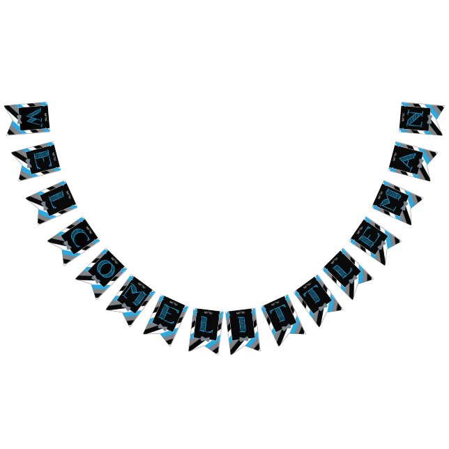 Moustache Bash - Little Man- Bunting - Banner (All)