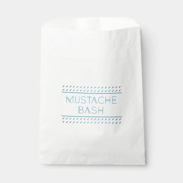 Moustache Bash Metro Favour Bag (Front)