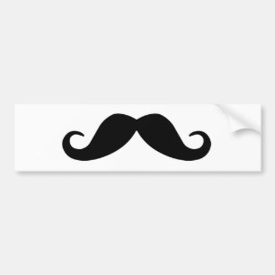 Moustache Bumper Sticker