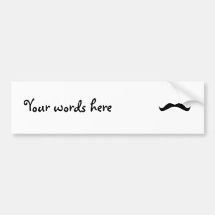 Moustache Bumper Sticker