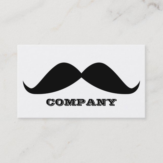 Moustache Business Cards (Front)