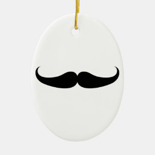 Moustache Ceramic Ornament