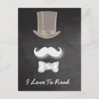 Moustache Chalk Design
