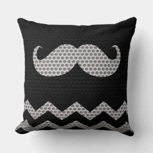 Moustache Chevron Hole Cushion
