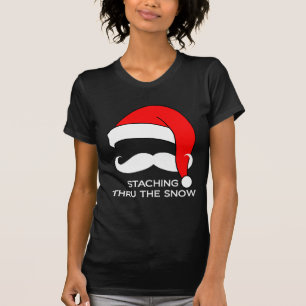 Moustache Christmas - Staching thru the Snow T-Shirt