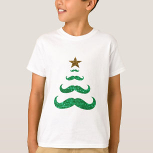 moustache christmas tree T-Shirt