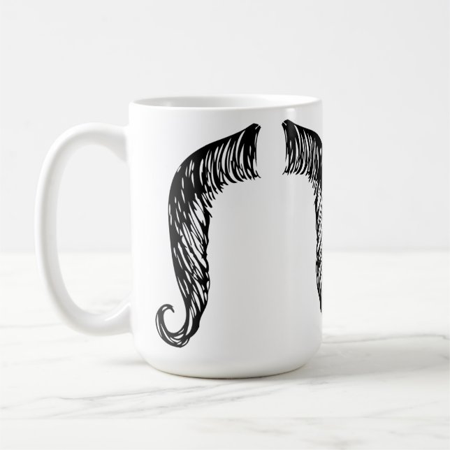 Moustache Coffee Mug (Left)